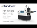 FINISHpro RDA 1420 Automatic Rotary Diecutter w/ exit conveyor