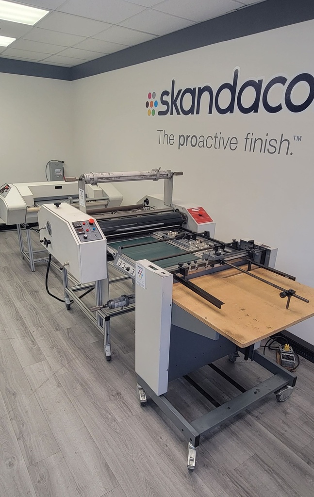 Used Ledco Industrial 30” Automated Lamination System (3 machines: Feeder/Laminator/Trimmer)