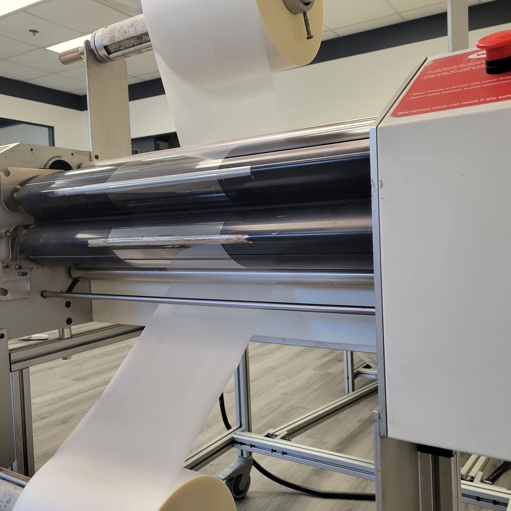 Used Ledco Industrial 30” Automated Lamination System (3 machines: Feeder/Laminator/Trimmer)