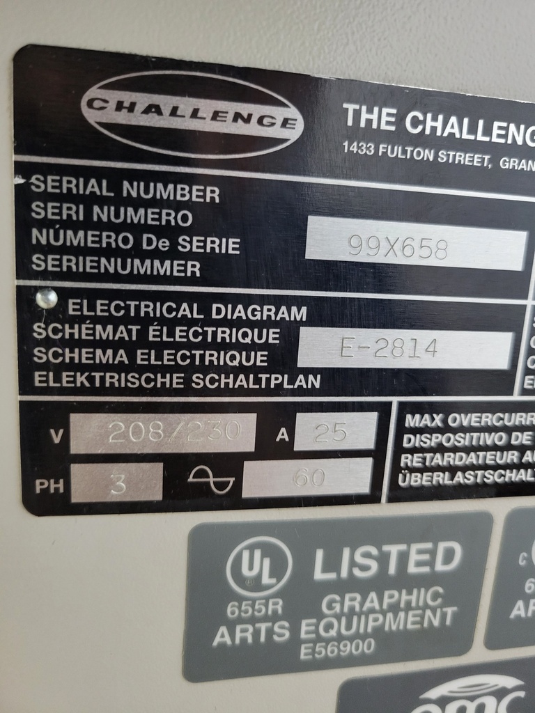 Used Challenge 305 Cutter
