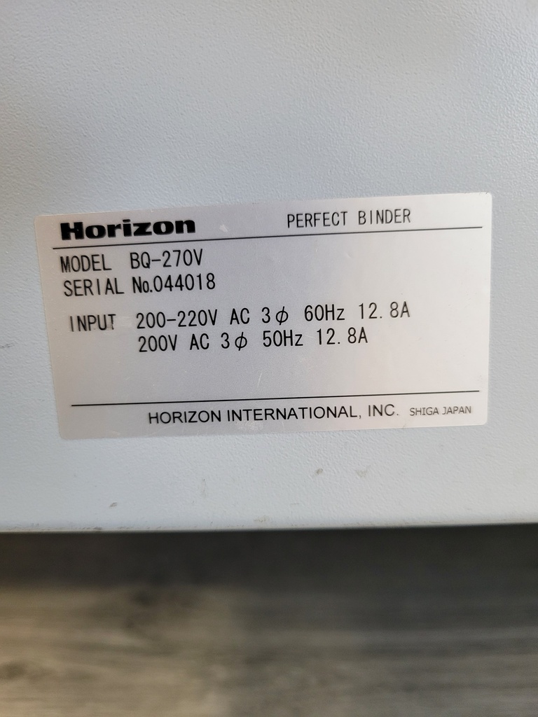 Used Standard Horizon BQ-270V Perfect Binder