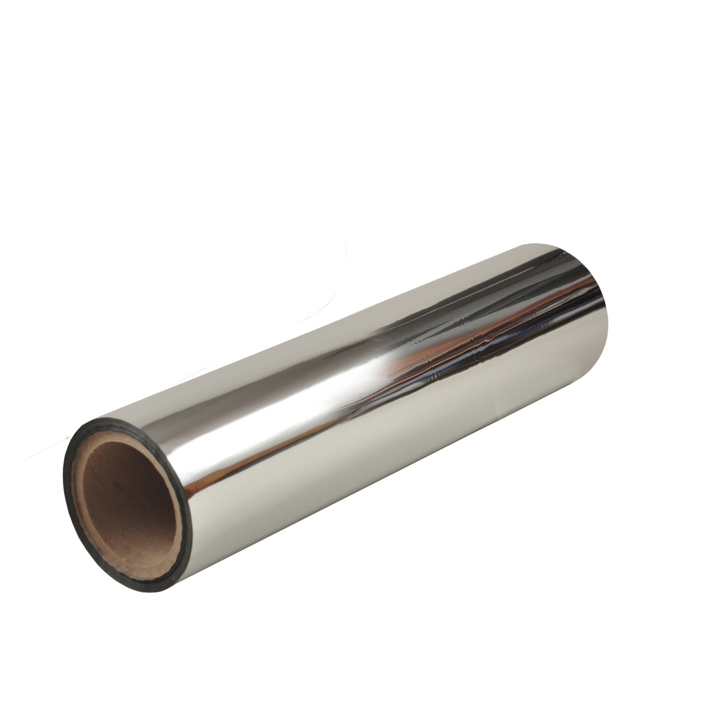 SLEEKpro Silver Metallic Foil 12" x 1000' x 3" Core A/I, Non-Printable