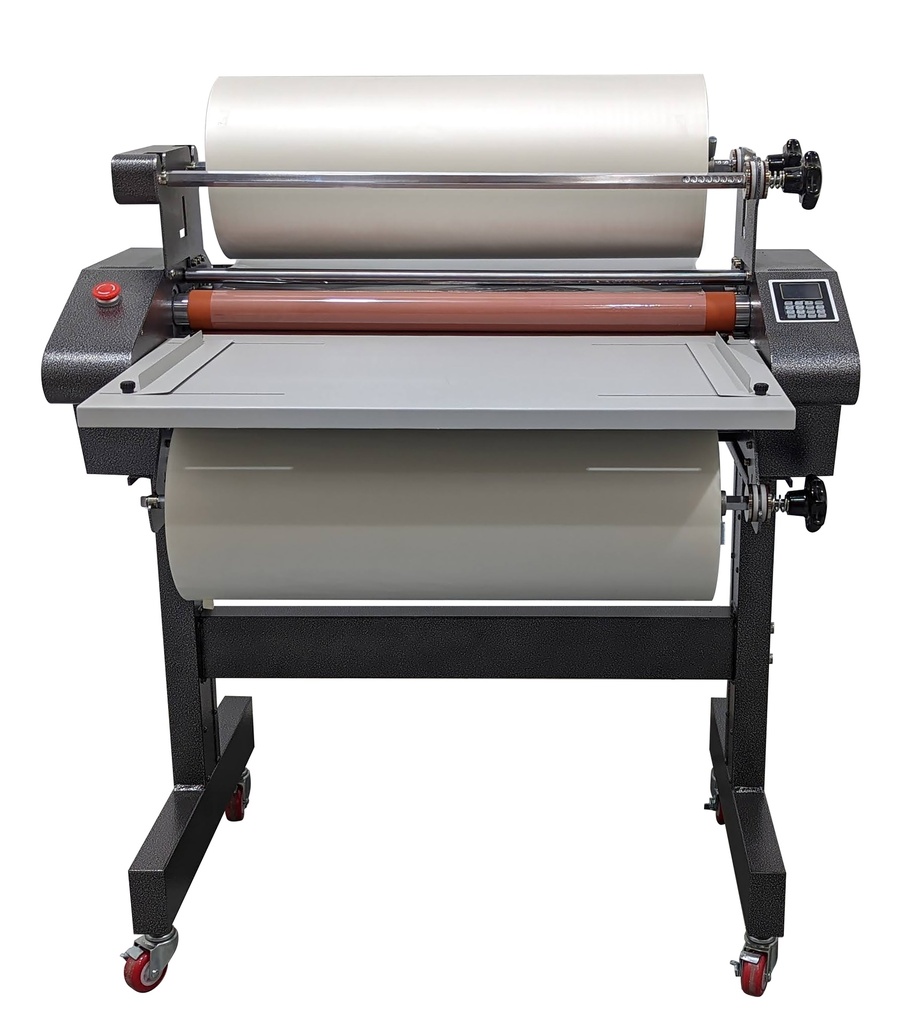 LAMpro Puma D28M 28” HD Hot Roll Laminator and Mounter with Stand and Casters