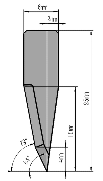 E19-31 15mm EOT Blade for FINISHpro 2739 and 3457 (2/pack)