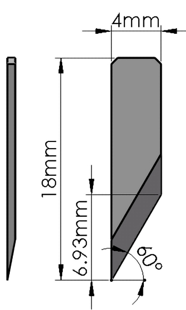 E19-33 5.5mm EOT Blade for FINISHpro 1523 and 2029
