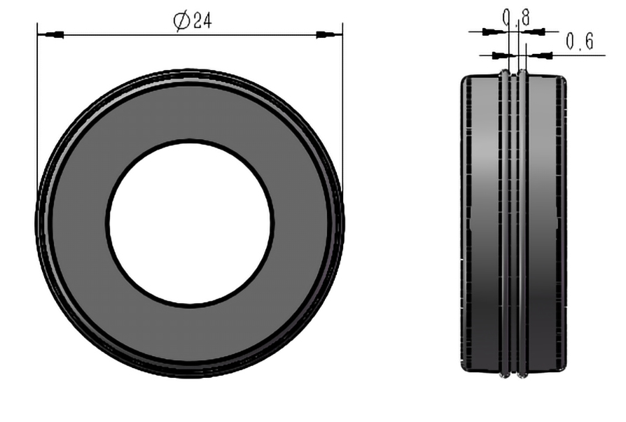 0.6mm Double Edge Creasing Wheel for FINISHpro series