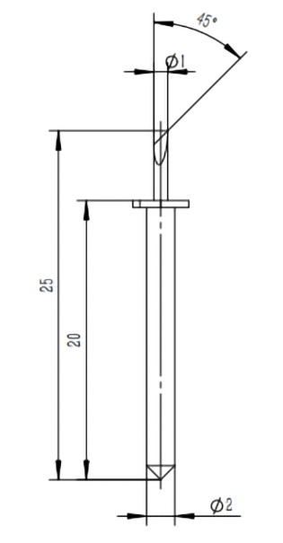 E15-06 1.0mm FINISHpro Tungsten Drag Knife (5/pack)