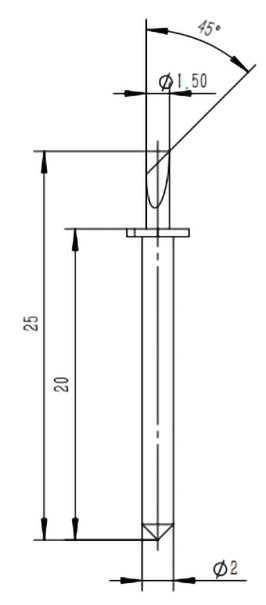 E15-05 1.5mm FINISHpro Tungsten Drag Knife (5/pack)