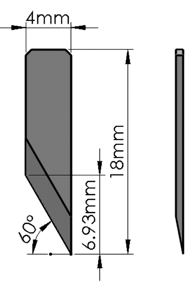 E19-34 6.5mm EOT Blade for FINISHpro 1523 and 2029 (2/pack)