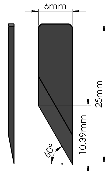 E19-37 10mm EOT Blade for FINISHpro 2739 and 3457 (2/pack)
