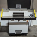 Used RIGO E-Cut 550 Electric Programmable Guillotine w/Side Tables