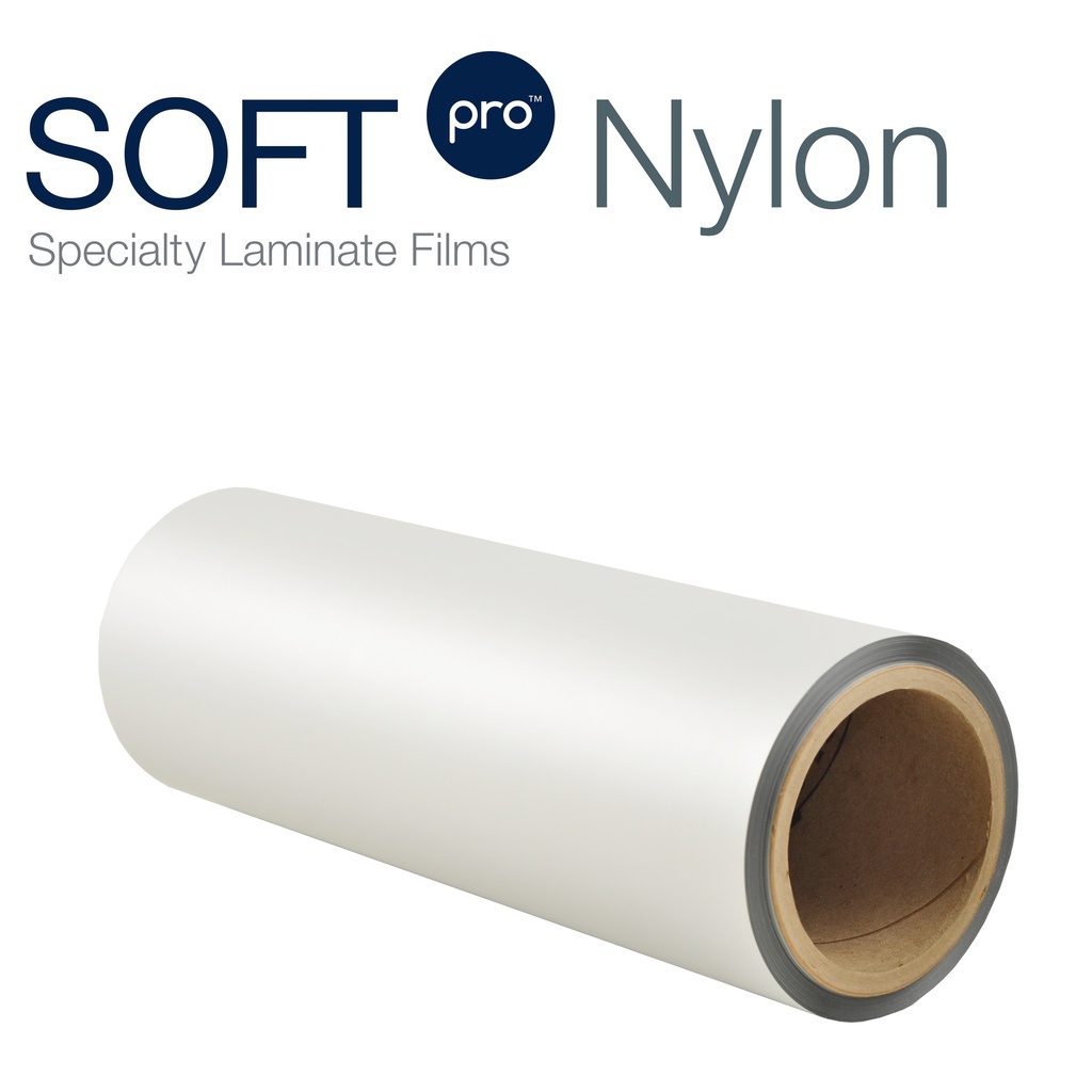 1.6 mil SOFTpro Nylon Matte 13.75" x 3280' x 3" Core A/I Laminate Film