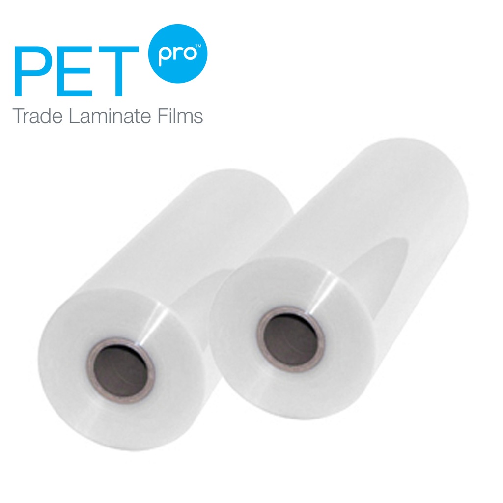 10.0 mil PETpro Gloss 25" x 250' x 2.25" Core A/O Laminate Film