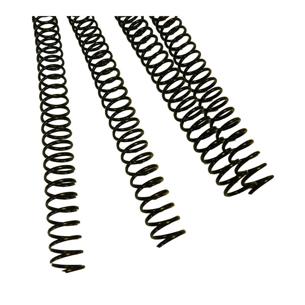 12 mm 12" Black BINDpro 4:1 Pitch Plastic Coil