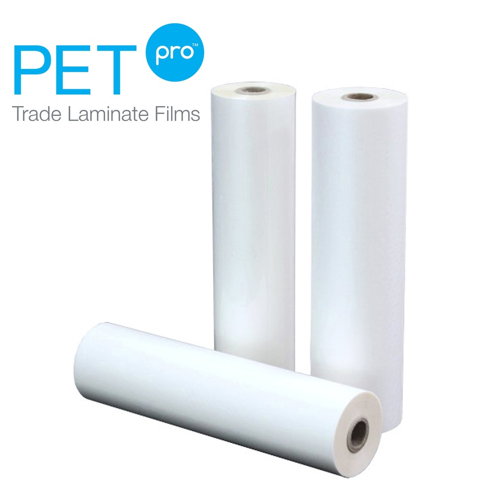 3.0 mil PETpro Gloss 25" x 250' x 1" Core A/I Laminate Film
