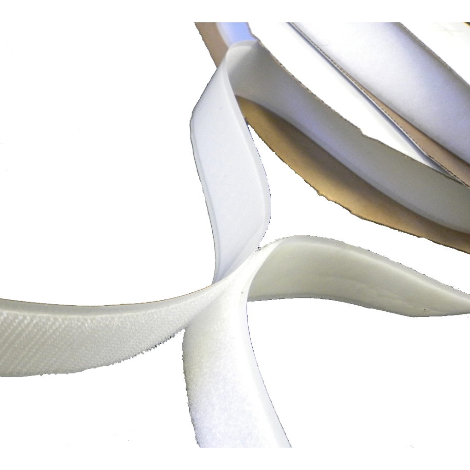 3/4&quot; x 27.5 Yards FASpro White Hook &amp; Loop Tape, Hook
