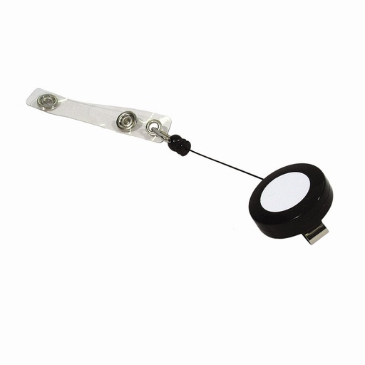 [VSBR0112] SECURpro Badge Reels - Black 25/Pack
