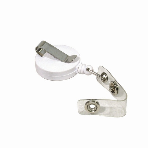 [VSBR0512] SECURpro Badge Reels - White 25/Pack