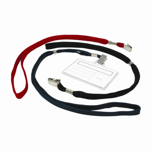 [VSNL3210] SECURpro Lanyards - Navy - Solid Flat 25/Pack