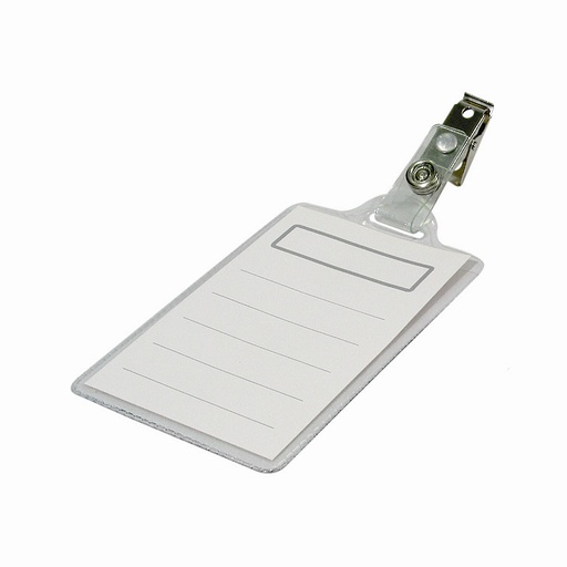 [VSBS1100] SECURpro Vertical Name Badge with Insert & Clip 100/Pack