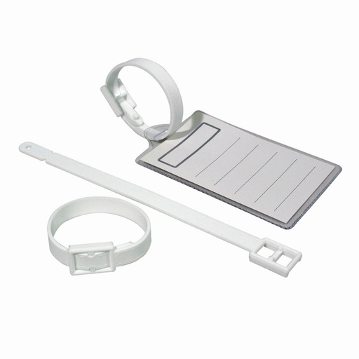 [VSLS4551] SECURpro White Vinyl Luggage Straps 100/pack
