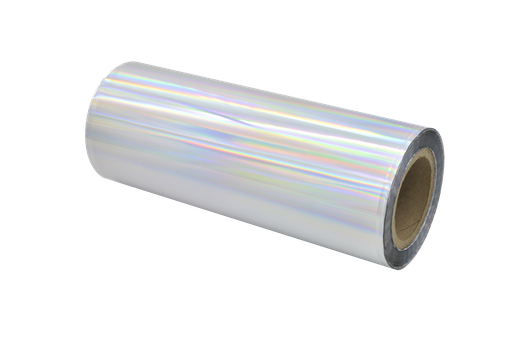 [PEX1112XD] SLEEKpro Iridescent Silver Holographic  Metallic Foil 12&quot; x 500' x 1&quot; Core A/I
