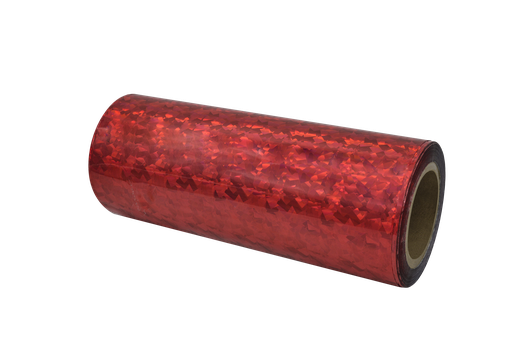 [PE12312XE] SLEEKpro Red Crystal Holo (T) Metallic Foil 12'' x 1000' x 3'' Core A/I