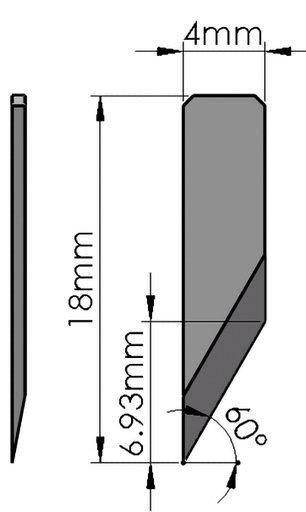[8H171.20.18.0000353] E19-33 5.5mm EOT Blade for FINISHpro 1523 and 2029